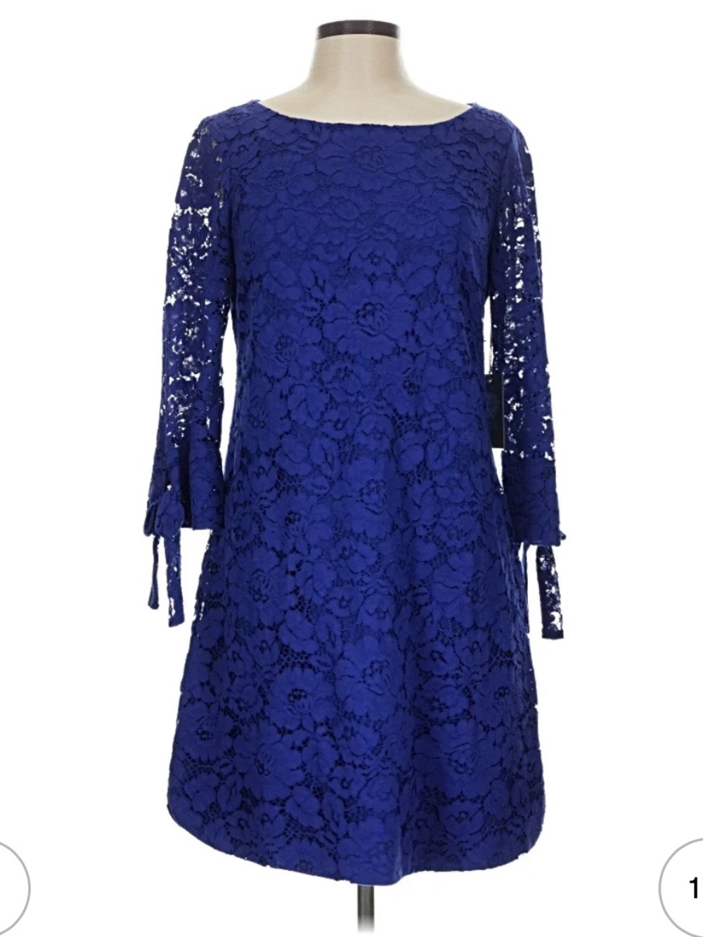 Vince Camuto Blue Lace Cocktail Dress
